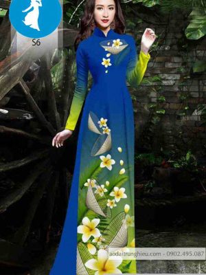 Vải áo dài hoa sứ và quạt thiết kế 2020 AD 10452 28 1589018781 233 vai ao dai vai ao dai dep ad