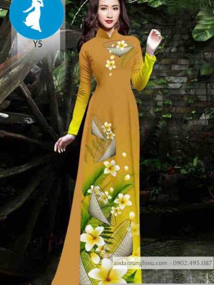 Vải áo dài hoa sứ và quạt thiết kế 2020 AD 10452 37 1589018782 156 vai ao dai vai ao dai dep ad