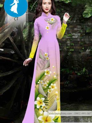 Vải áo dài hoa sứ và quạt thiết kế 2020 AD 10452 33 1589018782 261 vai ao dai vai ao dai dep ad