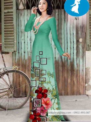 Vải áo dài hoa râm bụt mới ra AD 10363 22 1589167384 463 vai ao dai vai ao dai dep ad