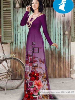Vải áo dài hoa râm bụt mới ra AD 10363 23 1589167384 669 vai ao dai vai ao dai dep ad