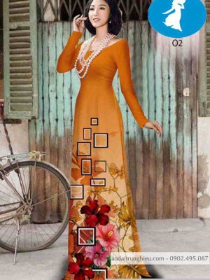 Vải áo dài hoa râm bụt mới ra AD 10363 25 1589167384 954 vai ao dai vai ao dai dep ad