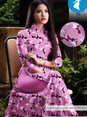 Vải áo dài hình lá kiểu mới AD 10456 23 1589167861 553 vai ao dai vai ao dai dep ad
