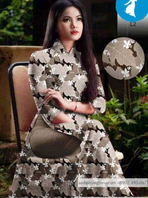 Vải áo dài hình lá kiểu mới AD 10456 26 1589167861 749 vai ao dai vai ao dai dep ad
