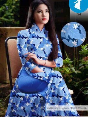 Vải áo dài hình lá kiểu mới AD 10456 28 1589167862 529 vai ao dai vai ao dai dep ad