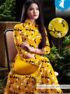 Vải áo dài hình lá kiểu mới AD 10456 30 1589167862 740 vai ao dai vai ao dai dep ad
