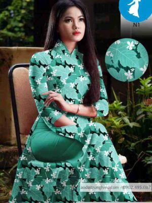 Vải áo dài hình lá kiểu mới AD 10456 33 1589167863 661 vai ao dai vai ao dai dep ad