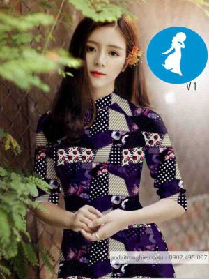 Vải áo dài hoa văn kiểu mới AD 14187 23 1589168099 592 vai ao dai vai ao dai dep ad