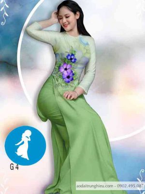 Vải áo dài hoa 3D mới ra AD 14124 25 1589253947 908 vai ao dai vai ao dai dep ad