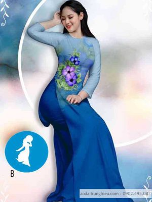Vải áo dài hoa 3D mới ra AD 14124 34 1589253949 281 vai ao dai vai ao dai dep ad