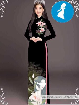 Vải áo dài hoa ly thiết kế 2020 AD T7435 22 1589254065 740 vai ao dai vai ao dai dep ad