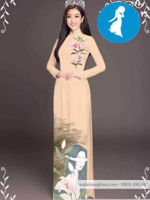 Vải áo dài hoa ly thiết kế 2020 AD T7435 26 1589254065 919 vai ao dai vai ao dai dep ad
