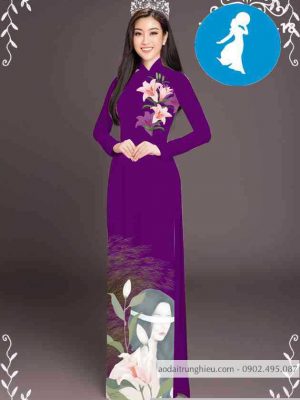 Vải áo dài hoa ly thiết kế 2020 AD T7435 29 1589254066 1 vai ao dai vai ao dai dep ad