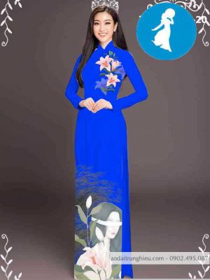 Vải áo dài hoa ly thiết kế 2020 AD T7435 31 1589254066 384 vai ao dai vai ao dai dep ad
