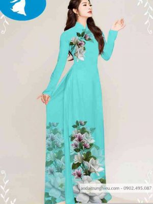 Vải áo dài hoa trên dưới thiết kế 2020 AD T7431 26 1589254431 190 vai ao dai vai ao dai dep ad