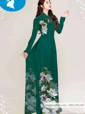 Vải áo dài hoa trên dưới thiết kế 2020 AD T7431 25 1589254431 394 vai ao dai vai ao dai dep ad