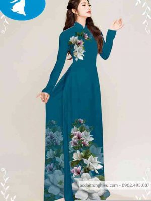 Vải áo dài hoa trên dưới thiết kế 2020 AD T7431 38 1589254433 172 vai ao dai vai ao dai dep ad