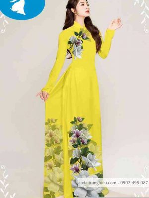 Vải áo dài hoa trên dưới thiết kế 2020 AD T7431 44 1589254434 809 vai ao dai vai ao dai dep ad