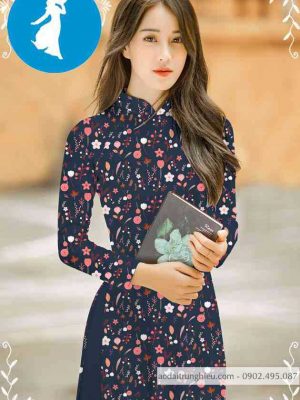 Vải áo dài hoa nhí mới ra AD T7429 26 1589254548 569 vai ao dai vai ao dai dep ad
