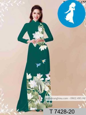 Vải áo dài hoa sen kiểu mới AD T7428 33 1589254669 232 vai ao dai vai ao dai dep ad