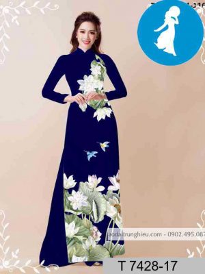 Vải áo dài hoa sen kiểu mới AD T7428 39 1589254669 835 vai ao dai vai ao dai dep ad