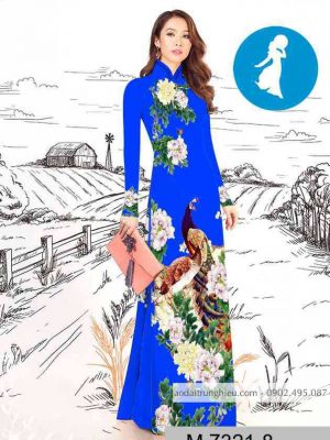 Vải áo dài chim công kiểu mới AD M7321 34 1589254914 591 vai ao dai vai ao dai dep ad