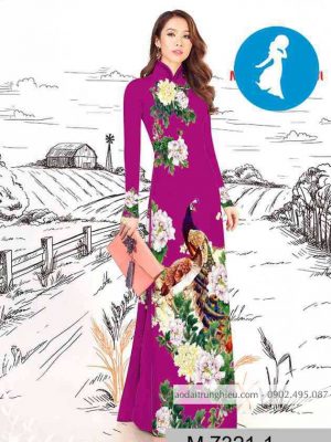 Vải áo dài chim công kiểu mới AD M7321 35 1589254914 673 vai ao dai vai ao dai dep ad