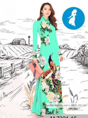 Vải áo dài chim công kiểu mới AD M7321 36 1589254914 810 vai ao dai vai ao dai dep ad