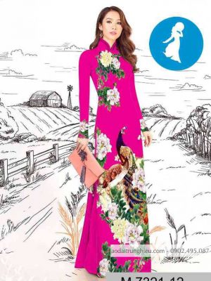 Vải áo dài chim công kiểu mới AD M7321 37 1589254914 947 vai ao dai vai ao dai dep ad