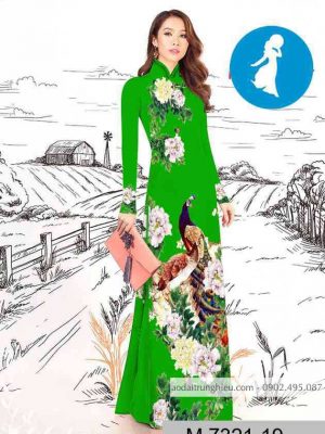 Vải áo dài chim công kiểu mới AD M7321 43 1589254915 320 vai ao dai vai ao dai dep ad