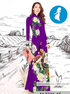 Vải áo dài chim công kiểu mới AD M7321 44 1589254916 49 vai ao dai vai ao dai dep ad