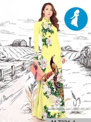 Vải áo dài chim công kiểu mới AD M7321 47 1589254916 889 vai ao dai vai ao dai dep ad
