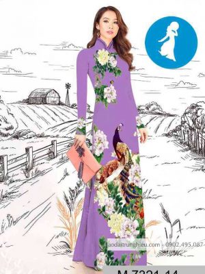 Vải áo dài chim công kiểu mới AD M7321 50 1589254917 629 vai ao dai vai ao dai dep ad