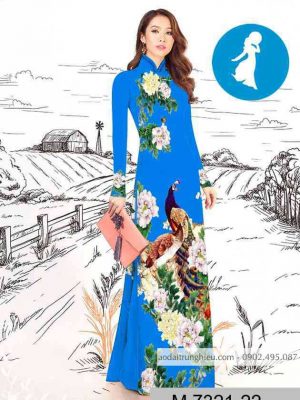 Vải áo dài chim công kiểu mới AD M7321 58 1589254918 685 vai ao dai vai ao dai dep ad