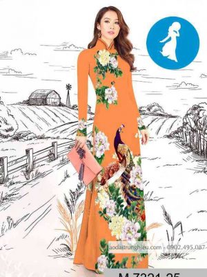 Vải áo dài chim công kiểu mới AD M7321 60 1589254918 72 vai ao dai vai ao dai dep ad