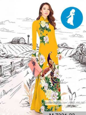 Vải áo dài chim công kiểu mới AD M7321 55 1589254918 847 vai ao dai vai ao dai dep ad