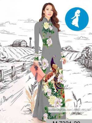 Vải áo dài chim công kiểu mới AD M7321 56 1589254918 945 vai ao dai vai ao dai dep ad