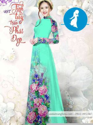 Vải áo dài hoa cẩm chướng thiết kế 2020 AD M7318 34 1589255027 231 vai ao dai vai ao dai dep ad
