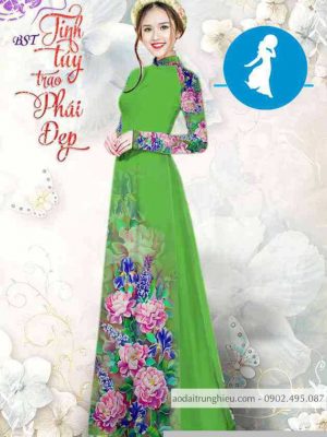 Vải áo dài hoa cẩm chướng thiết kế 2020 AD M7318 36 1589255027 977 vai ao dai vai ao dai dep ad