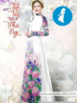 Vải áo dài hoa cẩm chướng thiết kế 2020 AD M7318 37 1589255028 950 vai ao dai vai ao dai dep ad