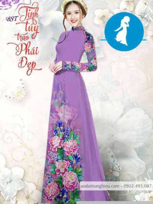 Vải áo dài hoa cẩm chướng thiết kế 2020 AD M7318 48 1589255029 981 vai ao dai vai ao dai dep ad
