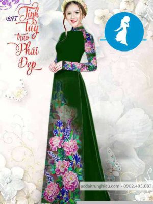 Vải áo dài hoa cẩm chướng thiết kế 2020 AD M7318 52 1589255030 146 vai ao dai vai ao dai dep ad