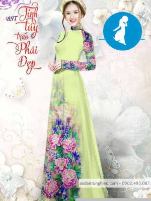 Vải áo dài hoa cẩm chướng thiết kế 2020 AD M7318 57 1589255031 896 vai ao dai vai ao dai dep ad