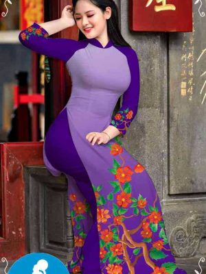Vải áo dài hoa 3D kiểu mới AD M7315 49 1589255273 20 vai ao dai vai ao dai dep ad