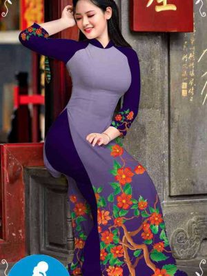 Vải áo dài hoa 3D kiểu mới AD M7315 51 1589255273 283 vai ao dai vai ao dai dep ad