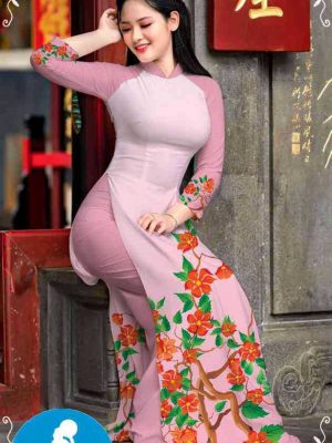Vải áo dài hoa 3D kiểu mới AD M7315 55 1589255274 794 vai ao dai vai ao dai dep ad