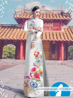 Vải áo dài hoa 3D kiểu mới AD M7314 38 1589255396 868 vai ao dai vai ao dai dep ad