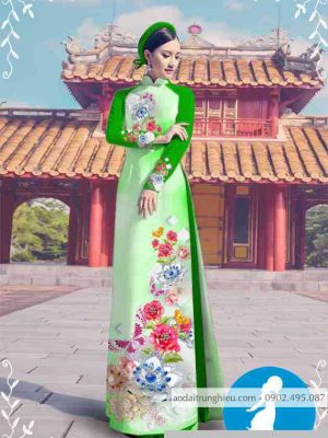Vải áo dài hoa 3D kiểu mới AD M7314 43 1589255397 224 vai ao dai vai ao dai dep ad