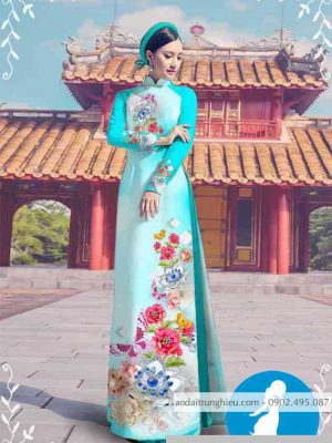 Vải áo dài hoa 3D kiểu mới AD M7314 45 1589255397 362 vai ao dai vai ao dai dep ad