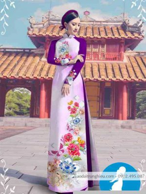 Vải áo dài hoa 3D kiểu mới AD M7314 44 1589255397 788 vai ao dai vai ao dai dep ad